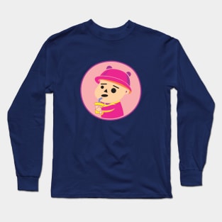 bubble tea boy Long Sleeve T-Shirt